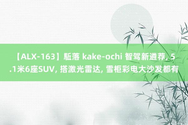 【ALX-163】駈落 kake-ochi 智驾新遴荐， 5.1米6座SUV， 搭激光雷达， 雪柜彩电大沙发都有